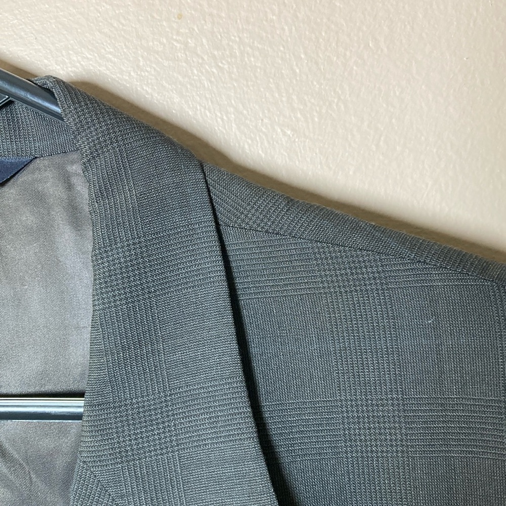 Vintage Burberrys Ed Mitchell Wool Men’s Suit Jacket Size 46R Regular Gray - Picture 3 of 9